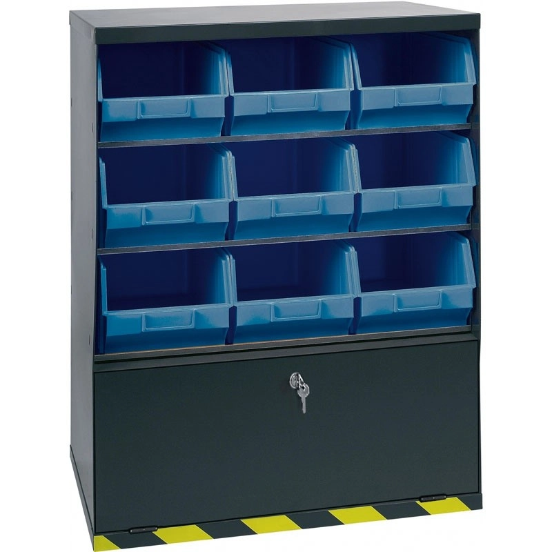 104-80V.webp Εργαλειοθήκη Μεταλλική (Ερμάριο) με 9 Συρτάρια (Κιβώτια ταξινόμησης ) και ντουλάπι Κωδ. 1104/80V - Image 1
