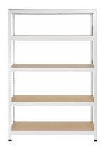 Μεταλλική ραφιέρα με ξύλο MDF Futur Plus  διαστάσεων 180x120x45cm, 5x275kg κωδ .1178 - Image 2