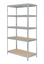 Μεταλλική Ραφιέρα με ξύλο MDF Futur Plus διαστάσεων 180x120x45cm, 5x250kg Κωδ.1186 - Image 5