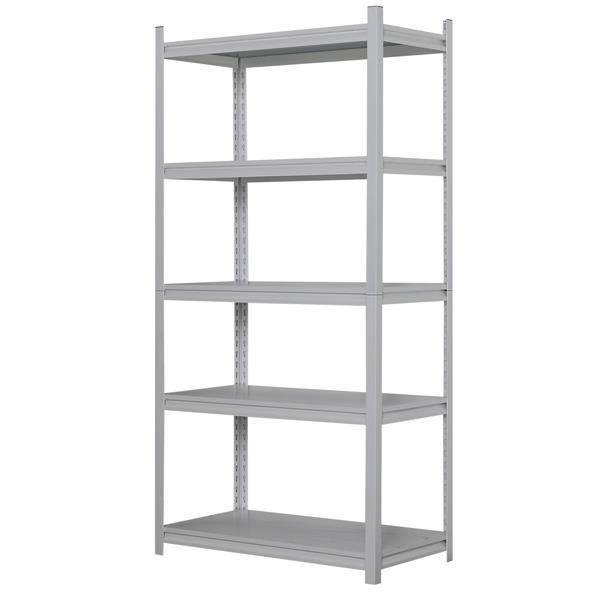 14f92227a6324697be0576bd9b88afe5.jpg Ραφιέρα λευκή μεταλλική ενισχυμένη με 5 ράφια Υ183x91,5x45,7εκ. Nextdeco - Image 1