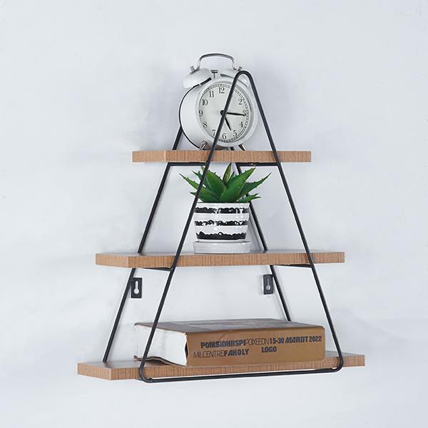 18850-ραφιερα-τοιχου.jpg Επιτοίχια Ραφιέρα τριγωνική με 3 θέσεις 49x11.5xΥ42 cm κωδ. 18850 - Image 1