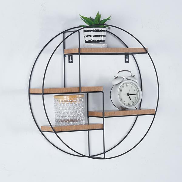 18852-ραφιερα-τοιχου.jpg Ραφιέρα επιτοίχια στρογγυλή με 4 θέσεις 45x11xΥ45εκ. - Image 1