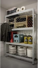 Μεταλλική ραφιέρα WIRE RIVET 180x120x45cm, 4x300kg Κωδικός 2453 - Image 8