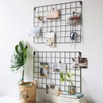 Διακοσμητικό πλέγμα τοίχου, μεταλλικό, μαύρο, 80x40 εκ. - Image 2