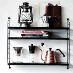 Ραφιέρα επιτοίχια με 3 ράφια μαύρη 50x60x15cm - Image 2