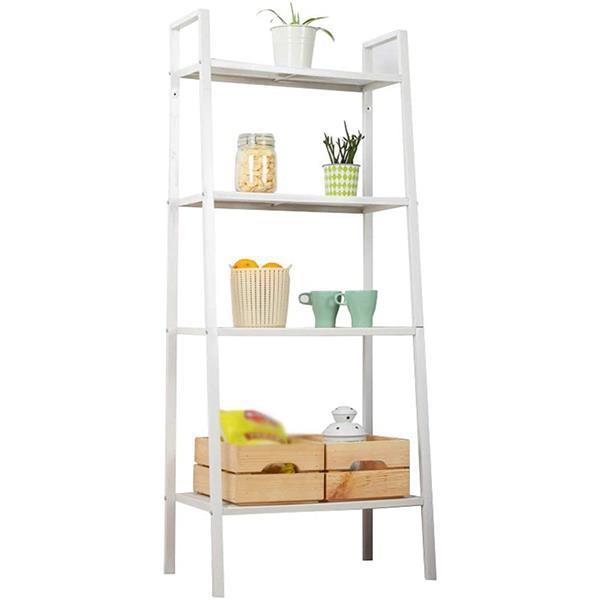 35982-00-λευκη.jpg Ραφιέρα-βιβλιοθήκη με 4 επίπεδα λευκή Υ147x60x35εκ. βάθος Κωδικός: 35982-00 - Image 1