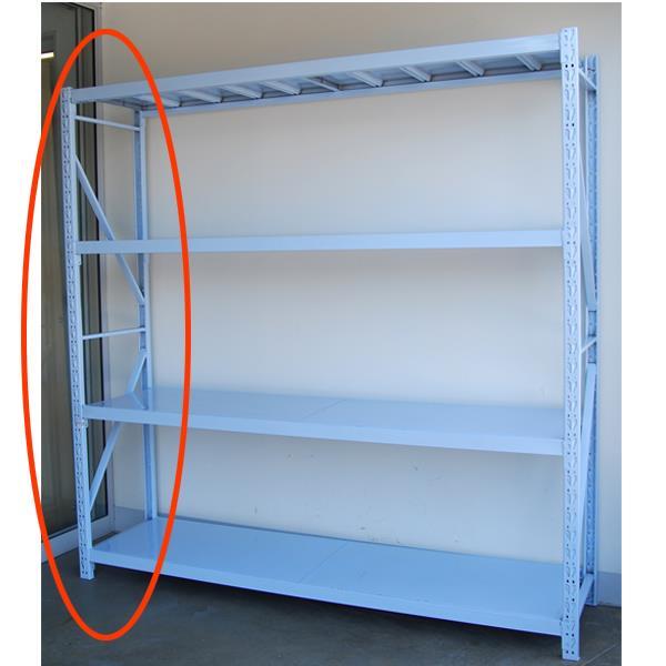 4ad7643df0f64e5e948d1de47a8900d5.jpg Πλαίσιο πλαϊνό ραφιών ΤΙΤΑΝ, Υ200x50εκ. βάθος - Image 1