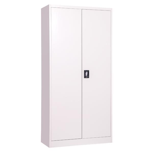 6fe283896b984b89b1717ca6d3cb58b2.jpg Nextdeco ντουλάπα γκρι με 4 ράφια μεταλλική δίφυλλη Υ185x90x40εκ. - Image 1