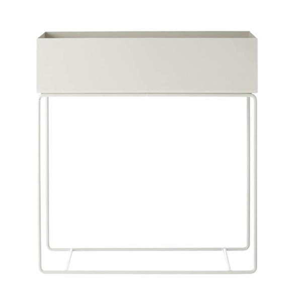 90d5f4946faa4cb9980266d46af4f7b3.jpg Κασπώ - ράφι με μεταλλική βάση λευκό Y60x60x25εκ. - Image 1