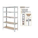 Μεταλλική ραφιέρα με ξύλο MDF διαστάσεων 180х100х30cm, 5x175kg κωδ .9545522