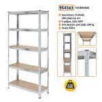 Μεταλλική ραφιέρα με ξύλο MDF διαστάσεων 180х100х50cm, 5x100kg κωδ .954563