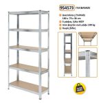 Μεταλλική ραφιέρα με ξύλο MDF διαστάσεων 180х75х30cm, 5x100kg κωδ. 954573