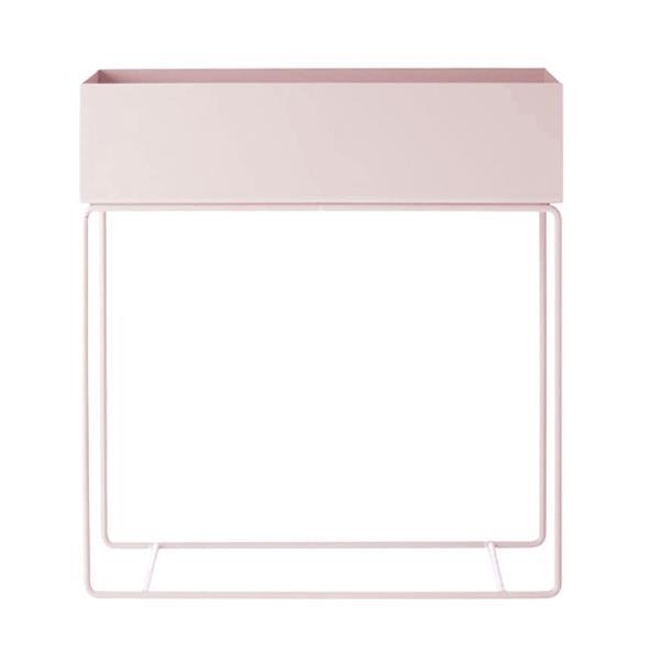 97758299dccb4988b5b152cc93131286.jpg Κασπώ - ράφι με μεταλλική βάση ροζ Y75x60x25εκ. - Image 1