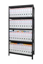 Μεταλλική ραφιέρα με Μεταλλικά Ράφια DRUMY 180x90x40, 5x130 kg κωδ. 1180 - Image 2