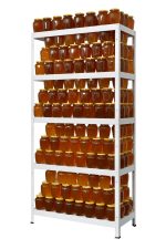 Μεταλλική ραφιέρα με Μεταλλικά Ράφια DRUMY 180x100x40, 5x100 kg κωδ. 1179 - Image 2