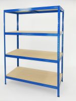 Μεταλλική ραφίερα με ξύλο MDF Futur Plus διαστάσεων 180x120x60cm, 4x275kg κωδ. 2180-2 - Image 4