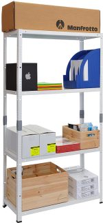 Μεταλλική ραφιέρα  γαλαβανιζέ pixy διαστάσεων 150x75x30cm, 4x50kg κωδ. 1187 - Image 2