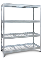 Μεταλλική ραφιέρα WIRE RIVET 180x120x45cm, 4x300kg Κωδικός 2453 - Image 5