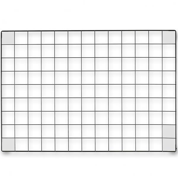 ba8c23e10fd64cbc82306f67b341cd51.jpg Διακοσμητικό πλέγμα τοίχου, μεταλλικό, μαύρο, 80x40 εκ. - Image 1