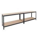 Μεταλλική ραφιέρα με ξύλο HDF Garage Rivet 180x90x45, 5x300 kg κωδ. 2210 - Image 3