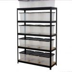 Μεταλλική Ραφιέρα με ξύλο MDF Futur plus διαστάσεων 213x120x45cm, 5x250kg κωδ. 1183 - Image 6