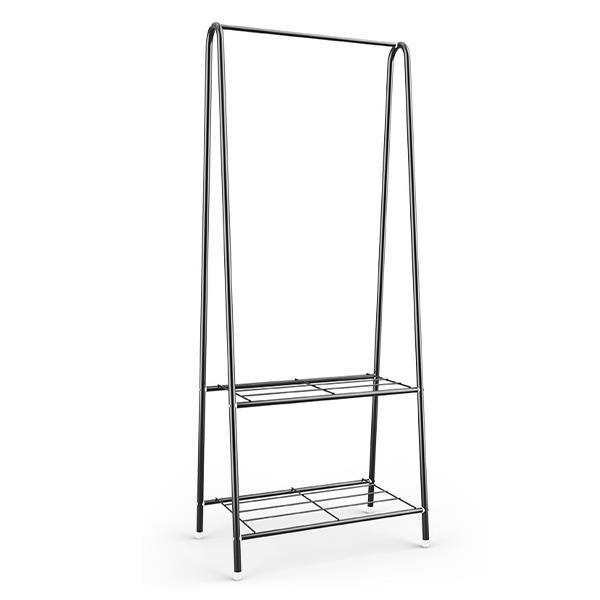 ΚΡΕΜΑΣΤΡΑ-ΜΕΤΑΛΛΙΚΗ-ΚΩΔΙΚΟΣ-35443-09.jpg Κρεμάστρα-ράγα ρούχων μεταλλική μαύρη 151x60x36 cm - Image 1