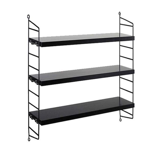 ΡΑΦΙΕΡΑ-ΚΩΔΙΚΟΣ-35970-09.jpg Ραφιέρα επιτοίχια με 3 ράφια μαύρη 50x60x15cm - Image 1