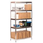 Μεταλλική ραφιέρα με ξύλο MDF διαστάσεων 180х120х50cm, 5x175kg κωδ .54569 - Image 5